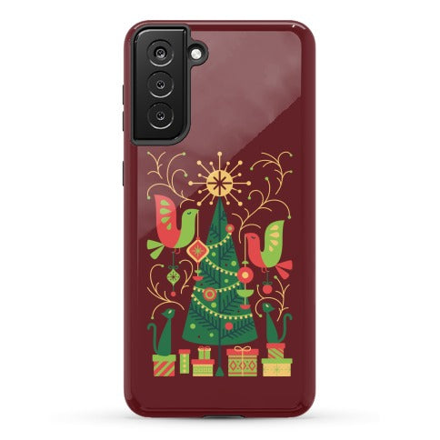 Vintage Christmas Tree Decorating Phone Case